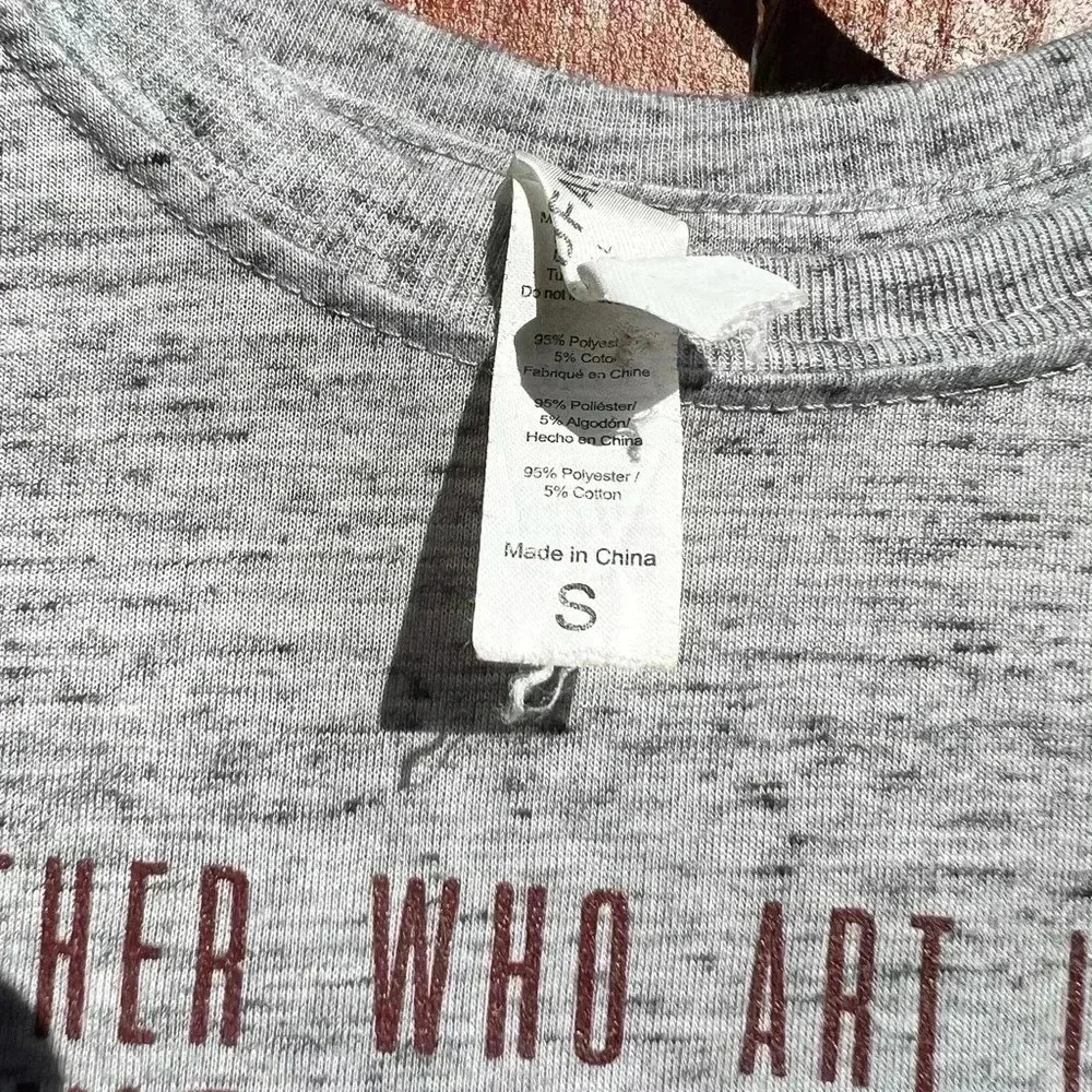 🤑 Gray Heathered Our Father Lord’s Prayer Tee - Picture 3 of 12